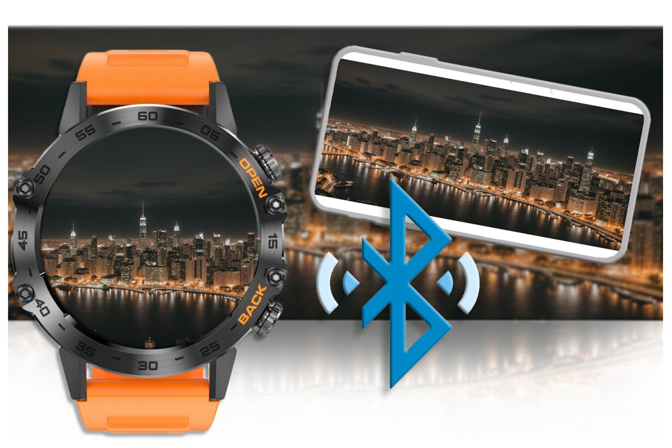 SMARTWATCH MĘSKI GRAVITY GT9-4 - WYKONYWANIE POŁĄCZEŃ, CIŚNIENIOMIERZ (sg021d)