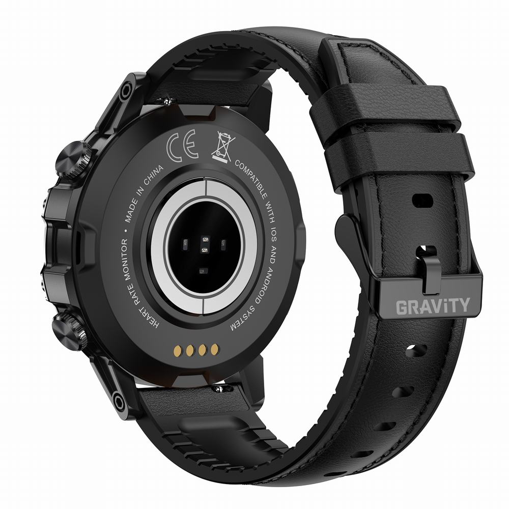 SMARTWATCH MĘSKI GRAVITY GT9-5 - WYKONYWANIE POŁĄCZEŃ, CIŚNIENIOMIERZ (sg021e)