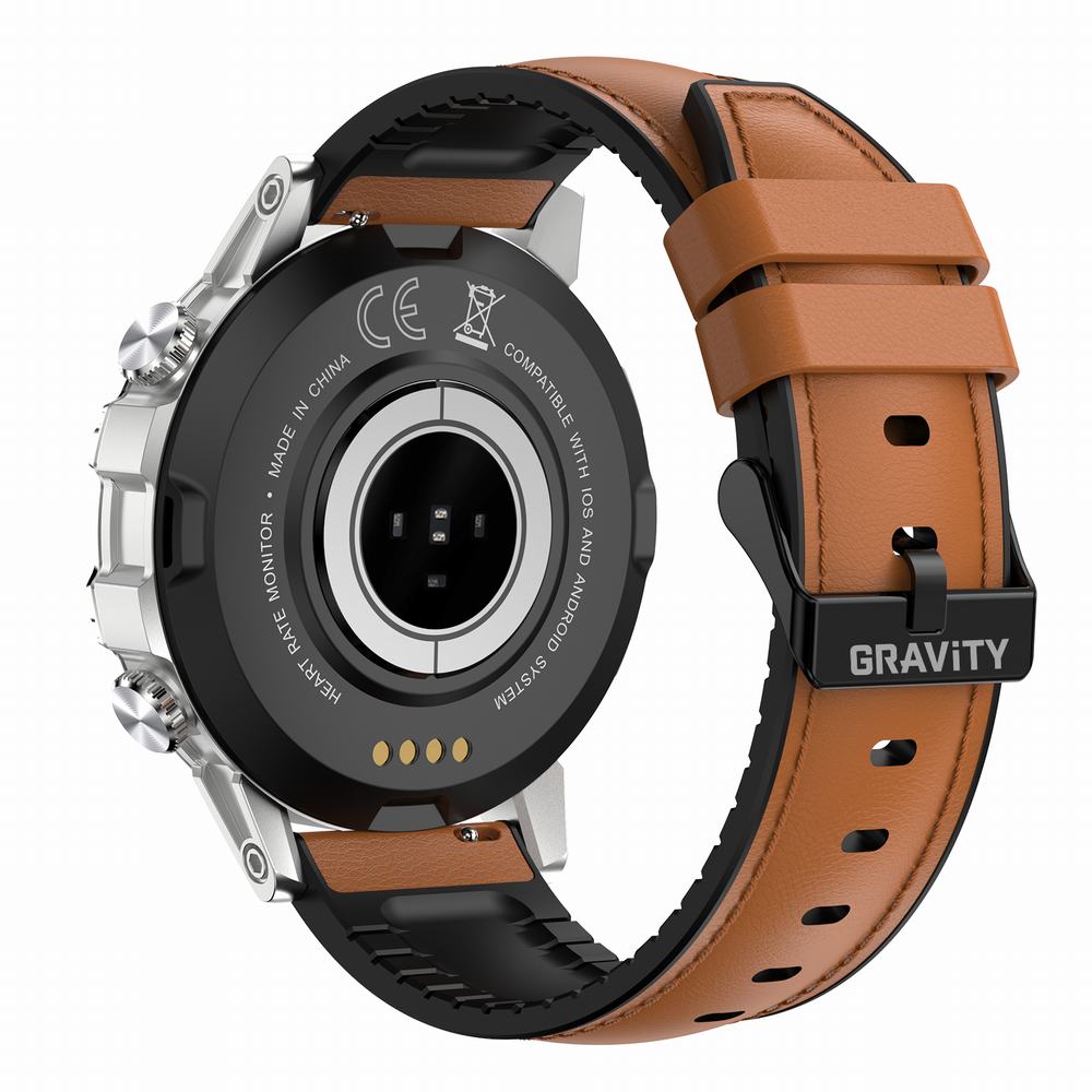 SMARTWATCH MĘSKI GRAVITY GT9-8 - WYKONYWANIE POŁĄCZEŃ, CIŚNIENIOMIERZ (sg021h)