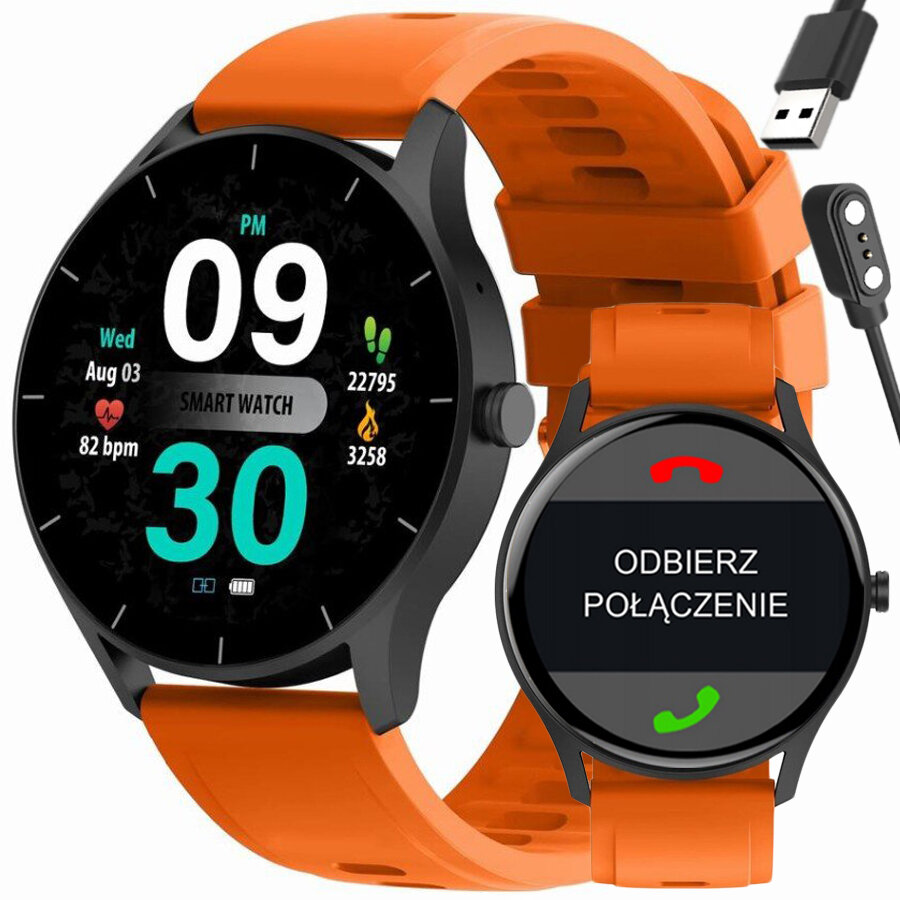 SMARTWATCH UNISEX GRAVITY GT2-9 - ROZMOWY BLUETOOTH, WŁASNE TARCZE (sg019i)