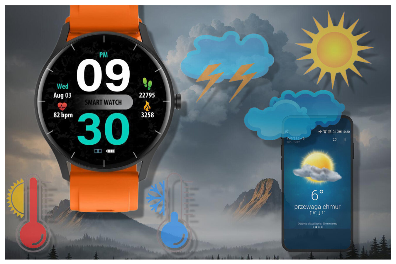 SMARTWATCH UNISEX GRAVITY GT2-9 - ROZMOWY BLUETOOTH, WŁASNE TARCZE (sg019i)