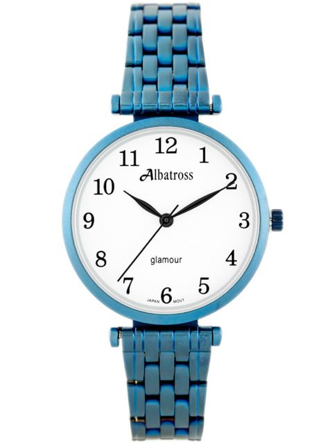 ZEGAREK DAMSKI ALBATROSS Glamour ABBB97 (za537d) blue/white