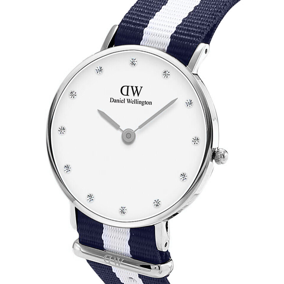 ZEGAREK DAMSKI DANIEL WELLINGTON Glasgow Silver DW00100082 + BOX