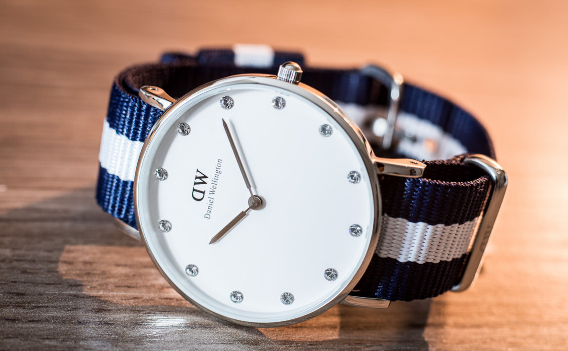 ZEGAREK DAMSKI DANIEL WELLINGTON Glasgow Silver DW00100082 + BOX