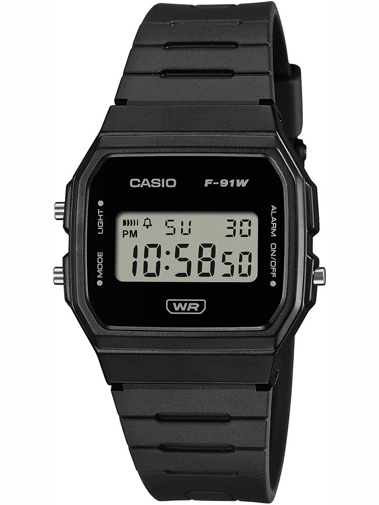 ZEGAREK MĘSKI CASIO F-91WB-1ADF + BOX