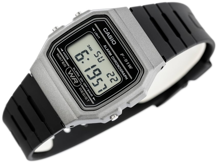 ZEGAREK MĘSKI CASIO F-91WM-1BDF (zd102d)  + BOX