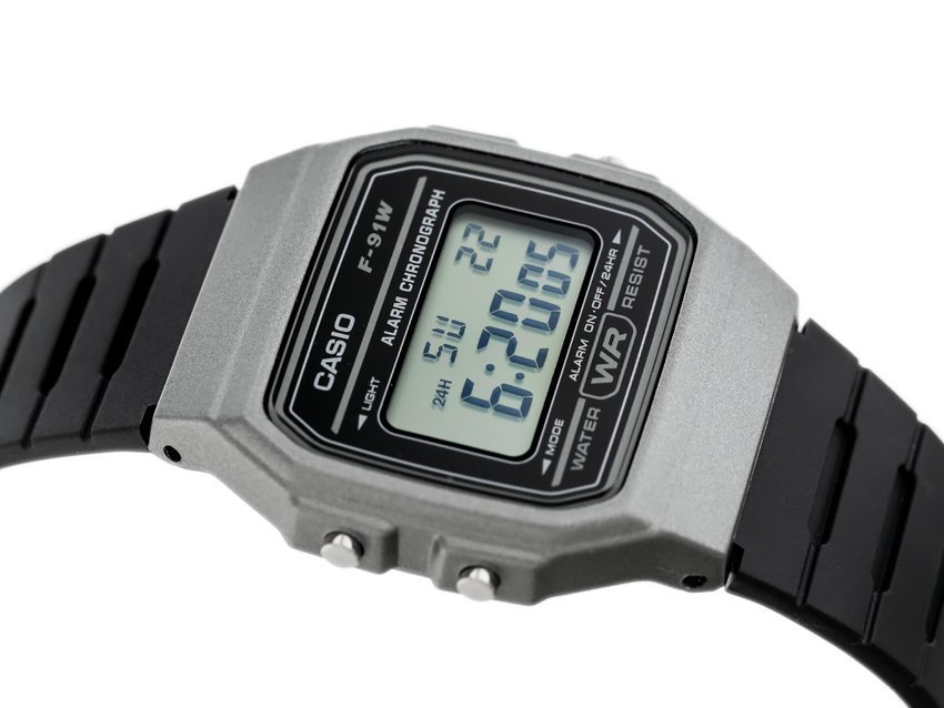 ZEGAREK MĘSKI CASIO F-91WM-1BDF (zd102d)  + BOX