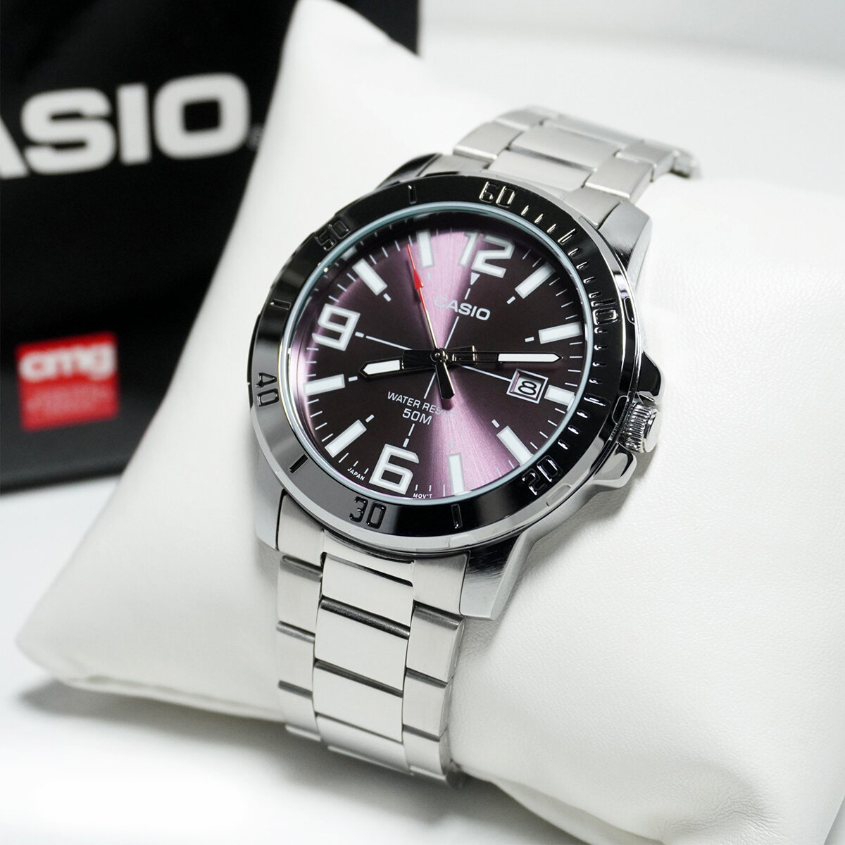 ZEGAREK MĘSKI CASIO MTP-VD01D-6B + BOX