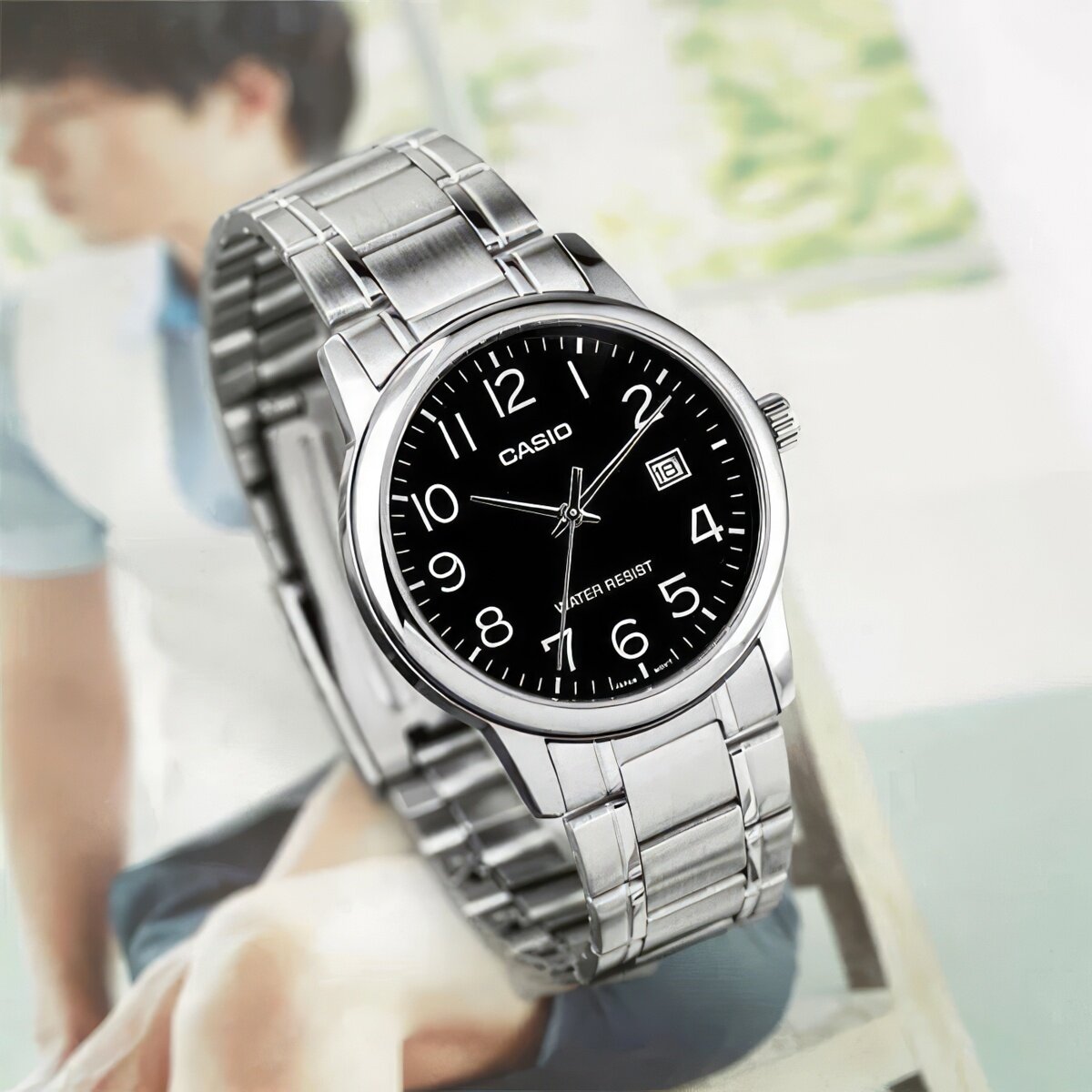 ZEGAREK MĘSKI CASIO MTPV002D-1BUDF (zd103e) + BOX