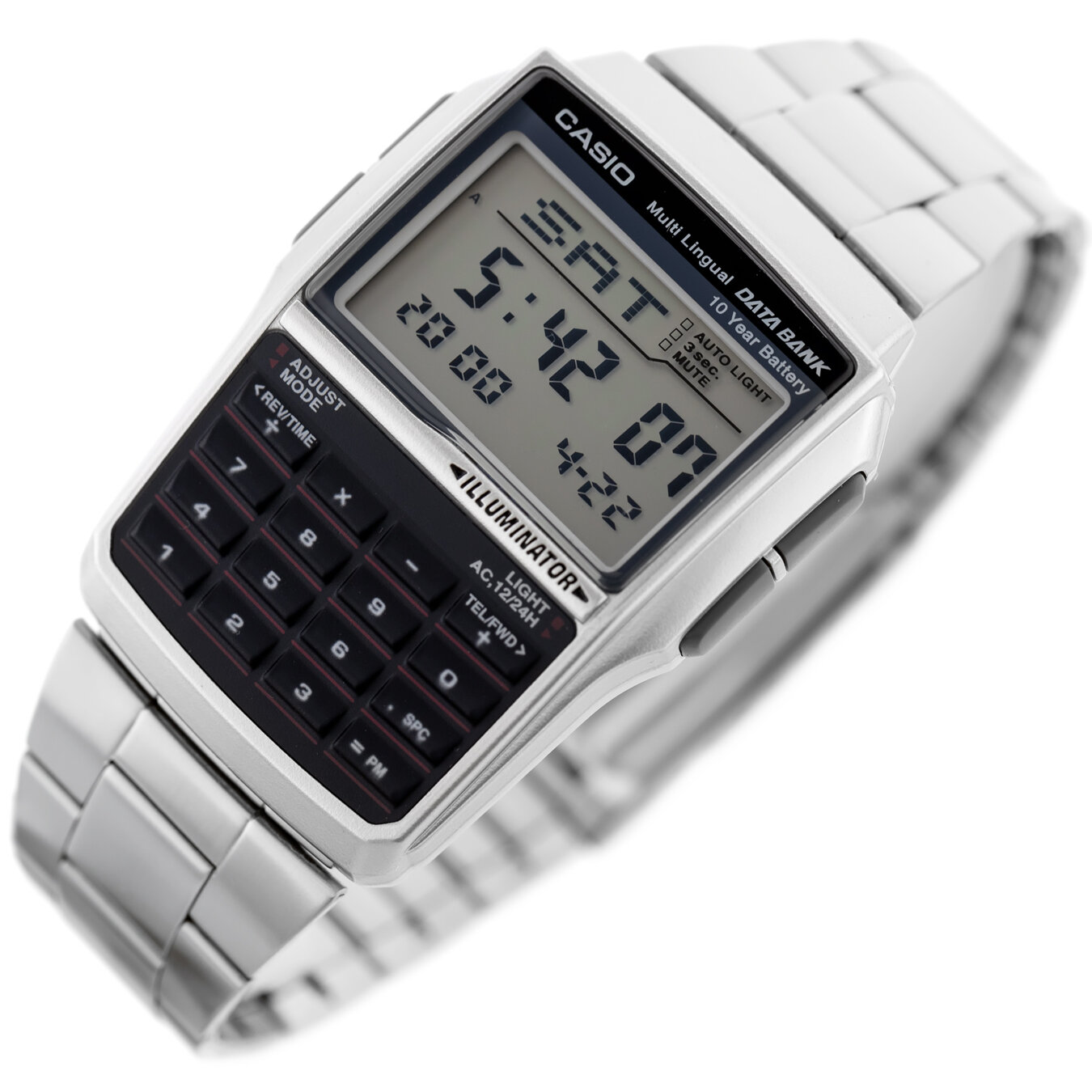 ZEGAREK MĘSKI CASIO VINTAGE DATABANK DBC-32D-1ADF (zd162b) + BOX