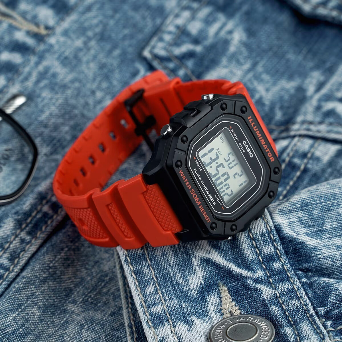 ZEGAREK MĘSKI CASIO W-218H-4B + BOX