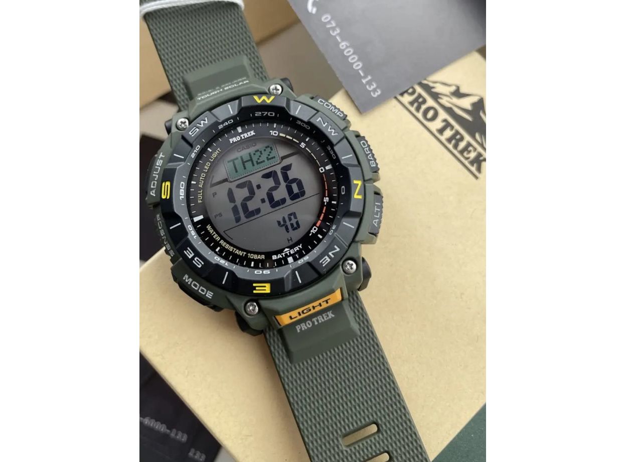 ZEGAREK MĘSKI Casio Pro-Trek SOLAR PRG-340-3ER + BOX