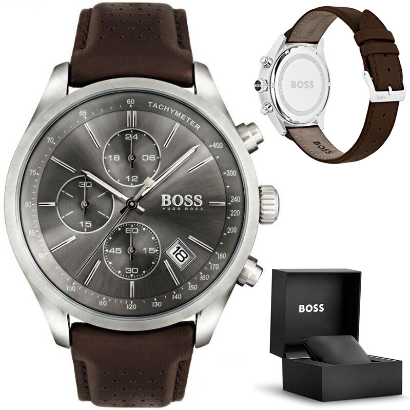 ZEGAREK MĘSKI HUGO BOSS 1513476 - GRAND PRIX (zh003c) + BOX