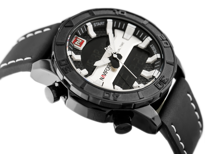 ZEGAREK MĘSKI NAVIFORCE - NF9114 (zn046a) - black/silver