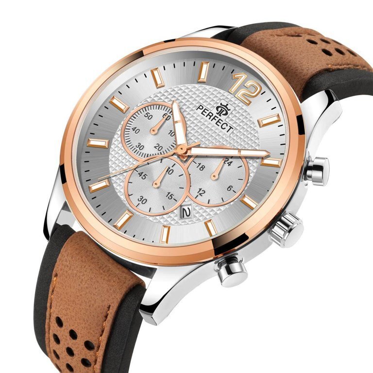 ZEGAREK MĘSKI PERFECT CH01L - CHRONOGRAF (zp354g) + BOX