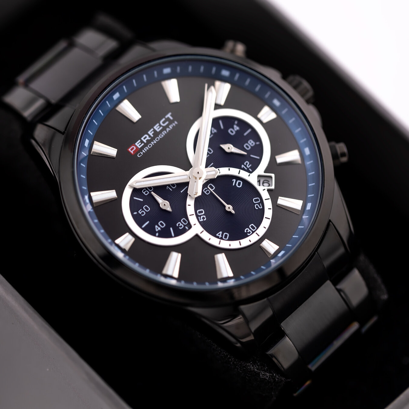 ZEGAREK MĘSKI PERFECT M510CH-03 - CHRONOGRAF (zp386c) + BOX