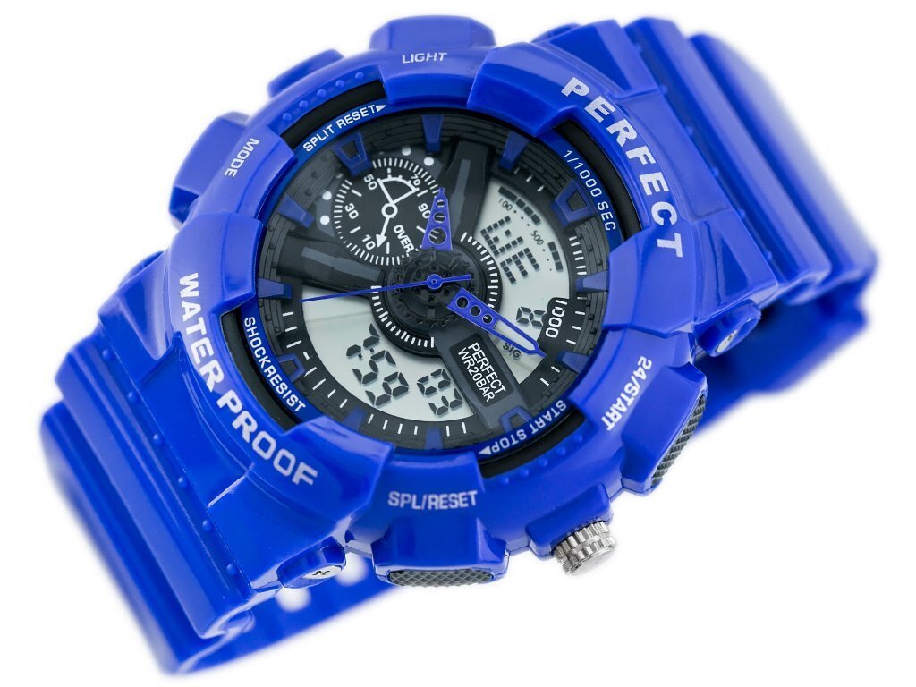 ZEGAREK MĘSKI PERFECT SHOCK (zp219e) - blue