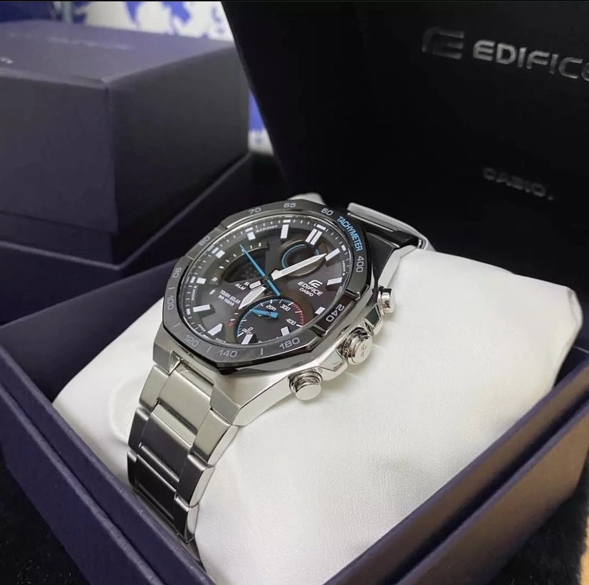 Zegarek Męski Casio Edifice RACING MULTICOLOR ECB-950DB-1AEF  + BOX