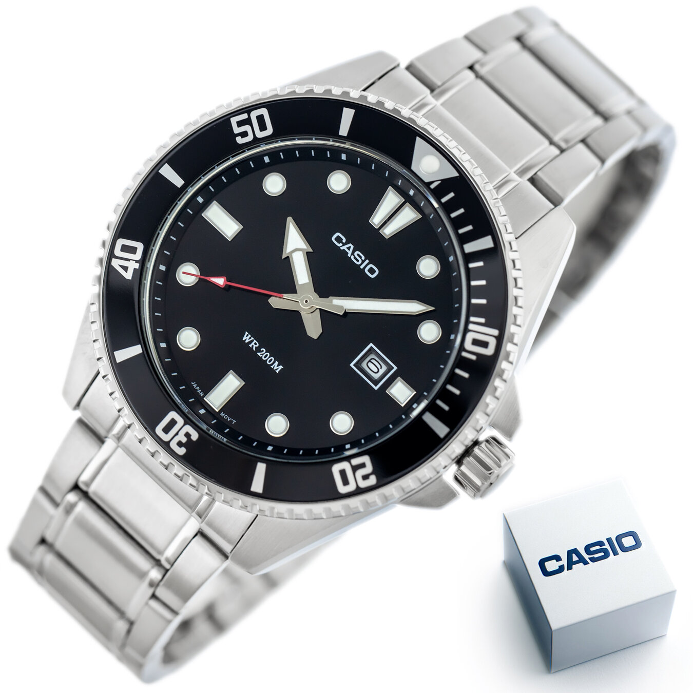 Zegarek Męski Casio MDV-107D-1A1 WR200 + BOX