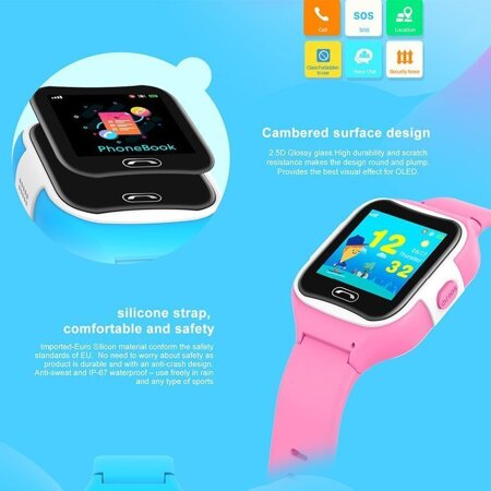 SMARTWATCH DZIECIĘCY PACIFIC 08-1 KIDS -  blue  (sy002c)