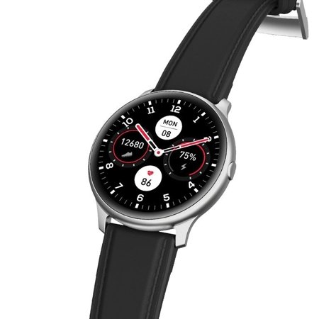 SMARTWATCH MĘSKI G. Rossi G.RSWSF1-3C1-1 silver/black + dodatkowy PASEK (sg003a)