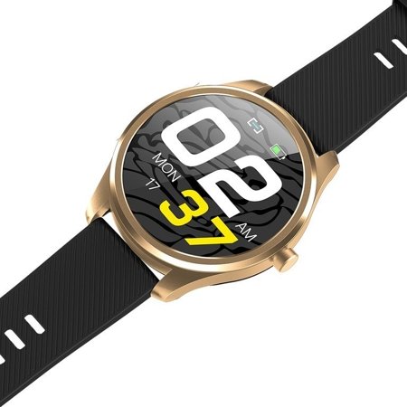 SMARTWATCH MĘSKI G. Rossi SW012-4 gold/black + dodatkowa BRANSOLETA (sg007d)