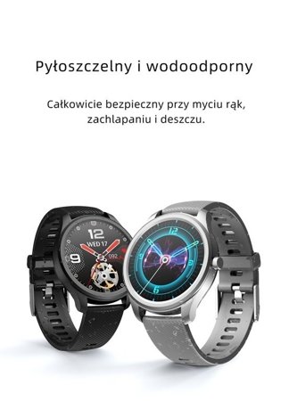 SMARTWATCH MĘSKI G. Rossi SW012-5 gold/gray + dodatkowa BRANSOLETA (sg007e)