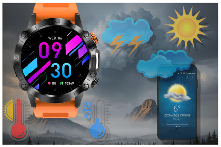 SMARTWATCH MĘSKI GRAVITY GT20-3 - AMOLED, DODATKOWY PASEK (sg024c)