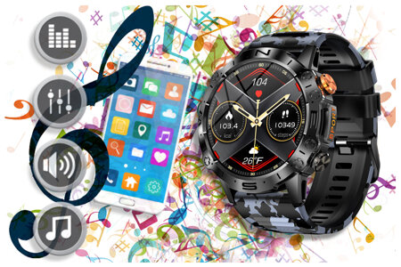 SMARTWATCH MĘSKI GRAVITY GT20-5 - AMOLED, DODATKOWY PASEK (sg024e)