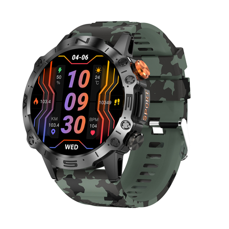 SMARTWATCH MĘSKI GRAVITY GT20-6 - AMOLED, DODATKOWY PASEK (sg024f)