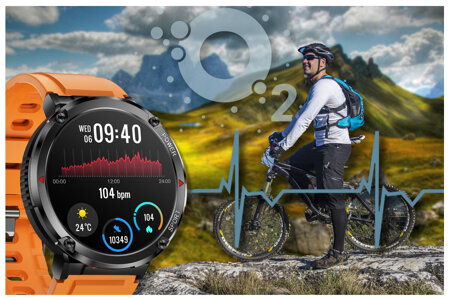 SMARTWATCH MĘSKI GRAVITY GT21-2 - BLUETOOTH CALL, DODATKOWY PASEK (sg025b)