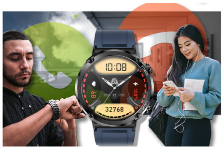 SMARTWATCH MĘSKI GRAVITY GT21-5 - BLUETOOTH CALL, DODATKOWY PASEK (sg025e)