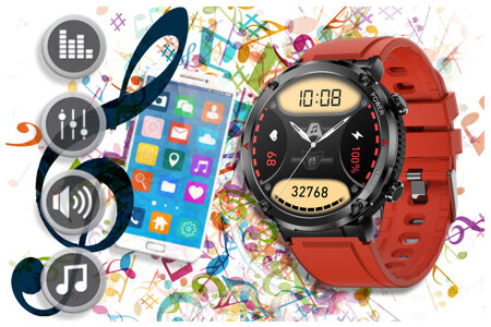 SMARTWATCH MĘSKI GRAVITY GT21-6 - BLUETOOTH CALL, DODATKOWY PASEK (sg025f)