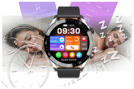 SMARTWATCH MĘSKI GRAVITY GT4-5 - WYKONYWANIE POŁĄCZEŃ, KROKOMIERZ (sg023e)