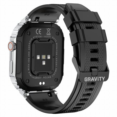 SMARTWATCH MĘSKI GRAVITY GT6-5 - WYKONYWANIE POŁĄCZEŃ, MONITOR SNU (sg020e)