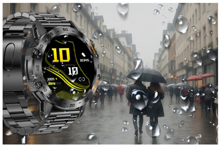 SMARTWATCH MĘSKI GRAVITY GT9-2 - WYKONYWANIE POŁĄCZEŃ, CIŚNIENIOMIERZ (sg021b)