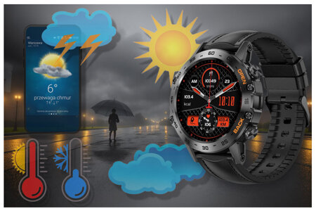 SMARTWATCH MĘSKI GRAVITY GT9-5 - WYKONYWANIE POŁĄCZEŃ, CIŚNIENIOMIERZ (sg021e)