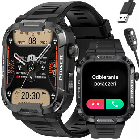 SMARTWATCH MĘSKI Rubicon RNCF07 - WYKONYWANIE POŁĄCZEŃ - BLUETOOTH CALL (sr052a)