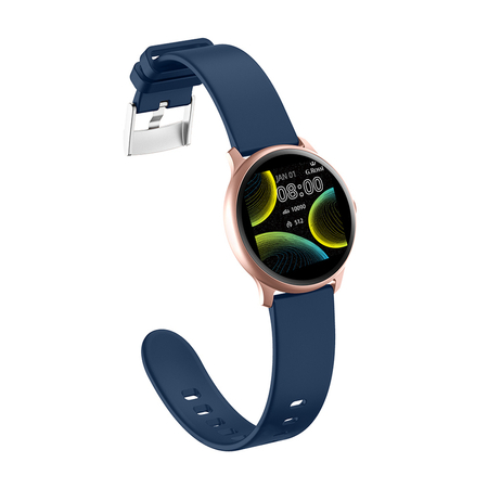 SMARTWATCH UNISEX G. Rossi r.gold/blue SW010-17 (sg005s)