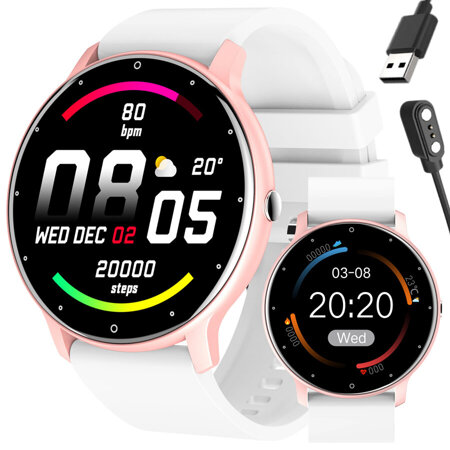 SMARTWATCH UNISEX GRAVITY GT1-7 - PULSOMETR, WŁASNE TARCZE (sg015g)