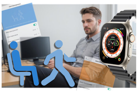 SMARTWATCH UNISEX Rubicon RNCF17 - BLUETOOTH CALL, ŁADOWANIE BEZPRZEWODOWE (sr059a)