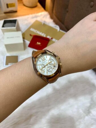 ZEGAREK DAMSKI MICHAEL KORS MK2961 - BRADSHAW Brown + BOX