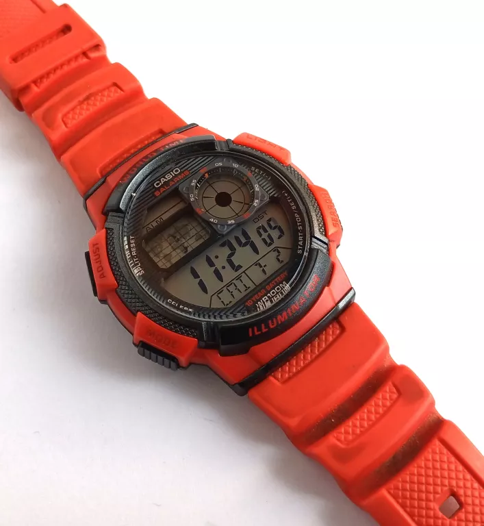 ZEGAREK MĘSKI CASIO AE-1000W 4AV (zd073c) - WORLD TIME + BOX