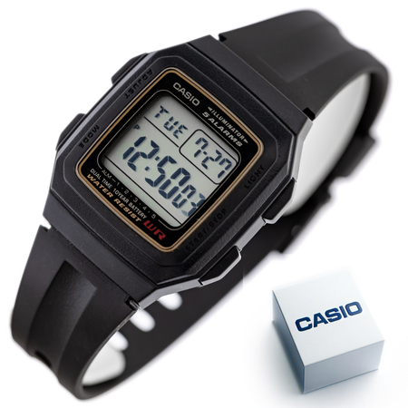 ZEGAREK MĘSKI CASIO F-201WA-9A (zd164a) - KLASYKA + BOX