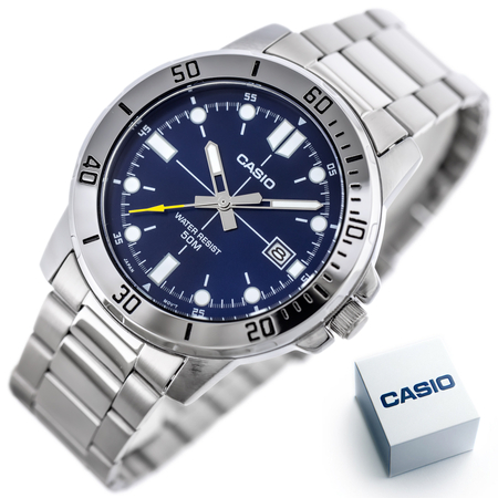 ZEGAREK MĘSKI CASIO MTP-VD01D-2E (zd185c) + BOX