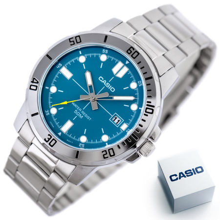 ZEGAREK MĘSKI CASIO MTP-VD01D-3E2 (zd185h) + BOX