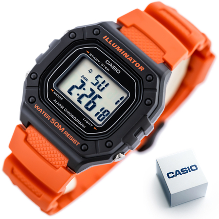 ZEGAREK MĘSKI CASIO W-218H-4B2 + BOX