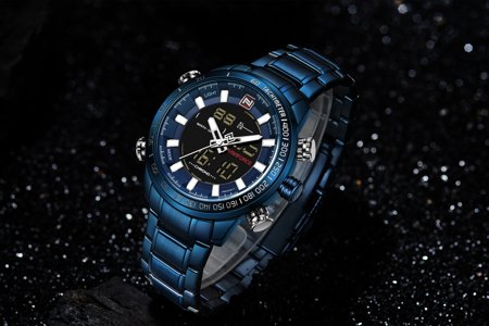 ZEGAREK MĘSKI NAVIFORCE - NF9093 (zn041f) - blue + BOX