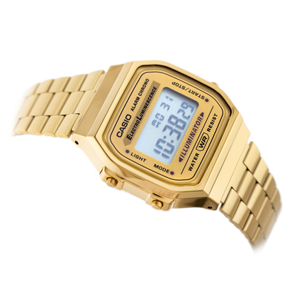 ZEGAREK UNISEX CASIO A168WG-9W (zd088b) - KLASYKA + BOX