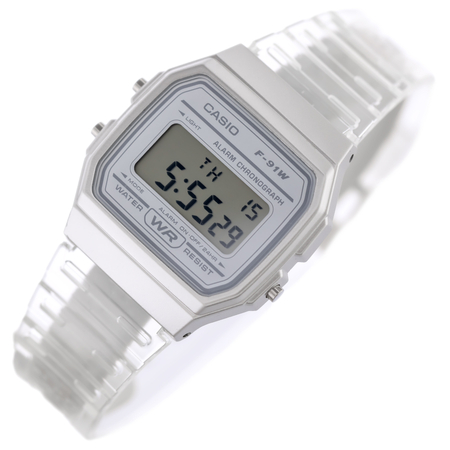 Zegarek Unisex Casio Retro Vintage F-91WS-7 (zd648c) + BOX